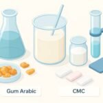 Comparison of Gum Arabic and Carboxymethyl Cellulose in Chewing Gums