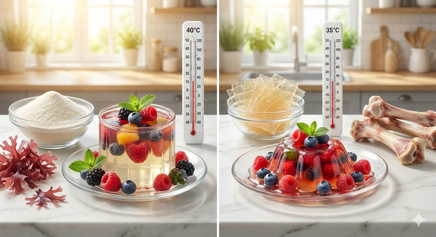 آگار آگار به جای ژلاتین